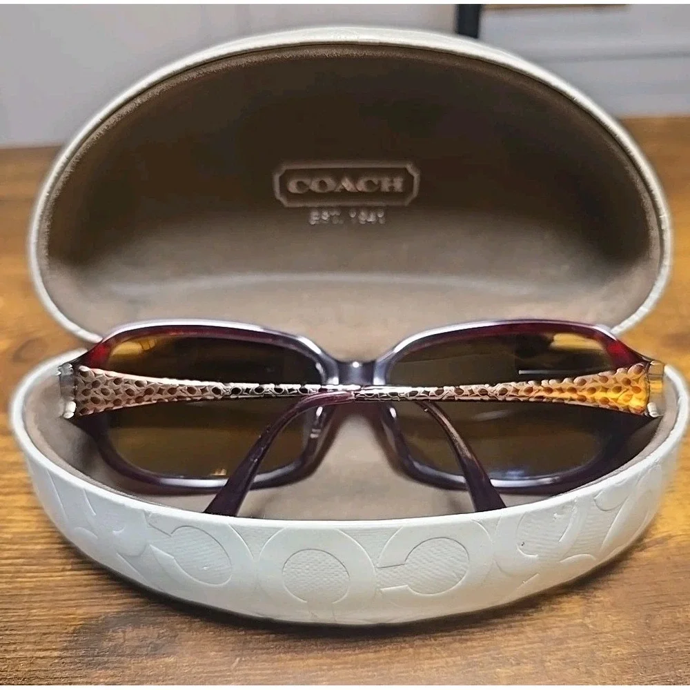 Coach Style S2005 Eyeglass Frames Only Burgandy With Case